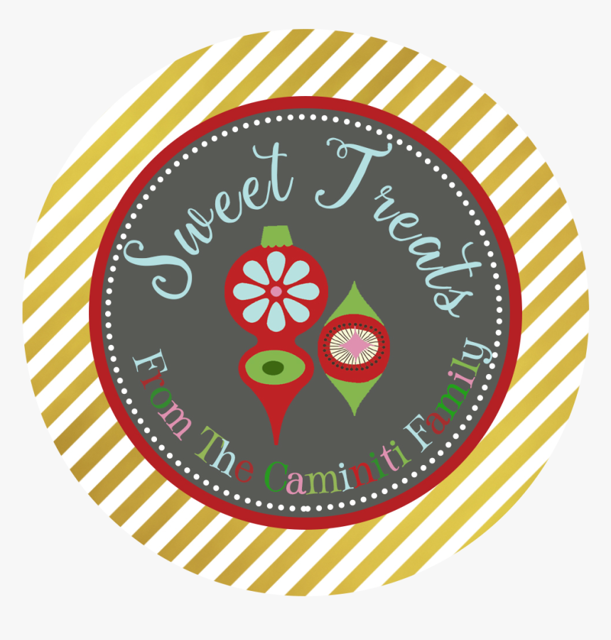 Retro Ornament Treat Sticker - Circle, HD Png Download