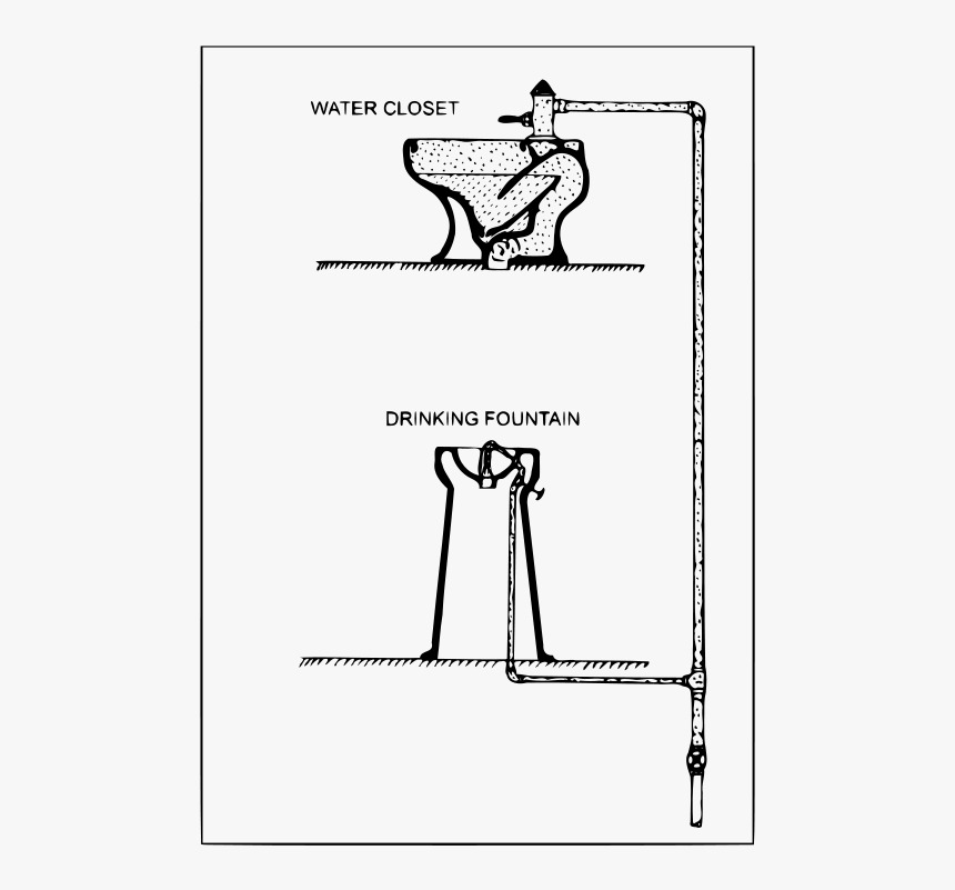 Download Toilet & Water Fountain Clip Art, HD Png Download