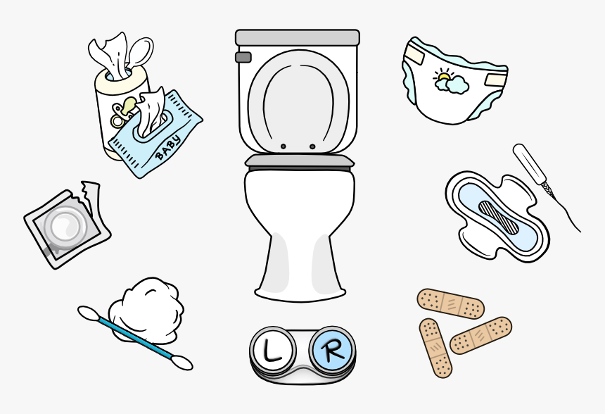 Toilet Septic System Psa Do Not Flush, HD Png Download