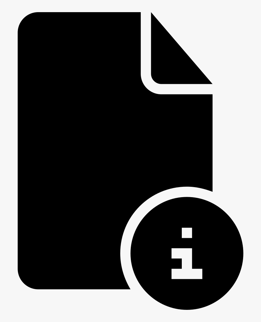 Document Information Black Interface Symbol, HD Png Download
