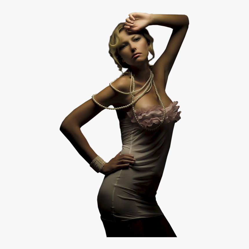 Woman Décolletage Painting Female, HD Png Download