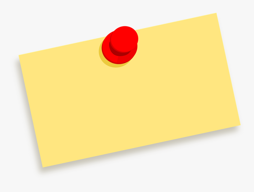 Thumbtack Note Blank, HD Png Download