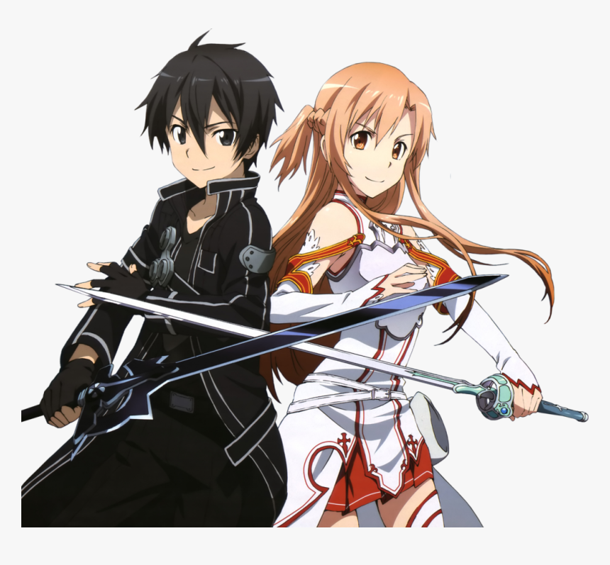 Kirito And Asuna Png, Transparent Png
