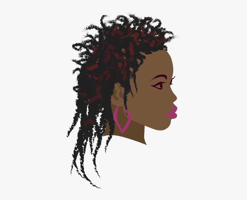 Africa Braid Woman Black Clip Art, HD Png Download
