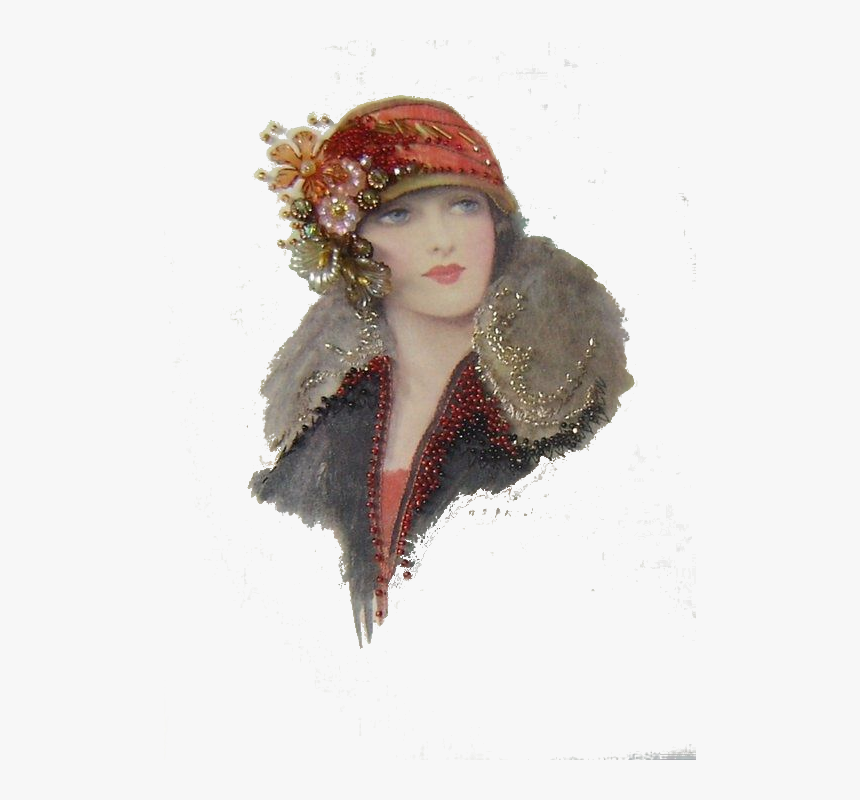 Transparent Vintage Woman Png, Png Download