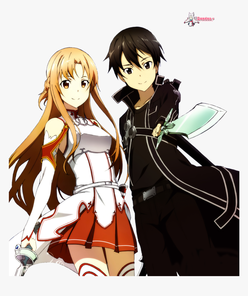 Render Kirito And Asuna S A O By Nio Nyan-d7r5gn7, HD Png Download