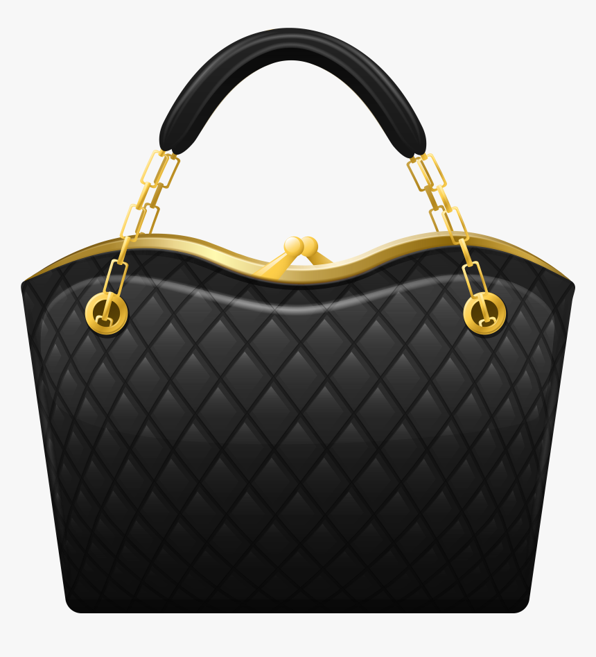 Black Handbag Png Clip Art, Transparent Png