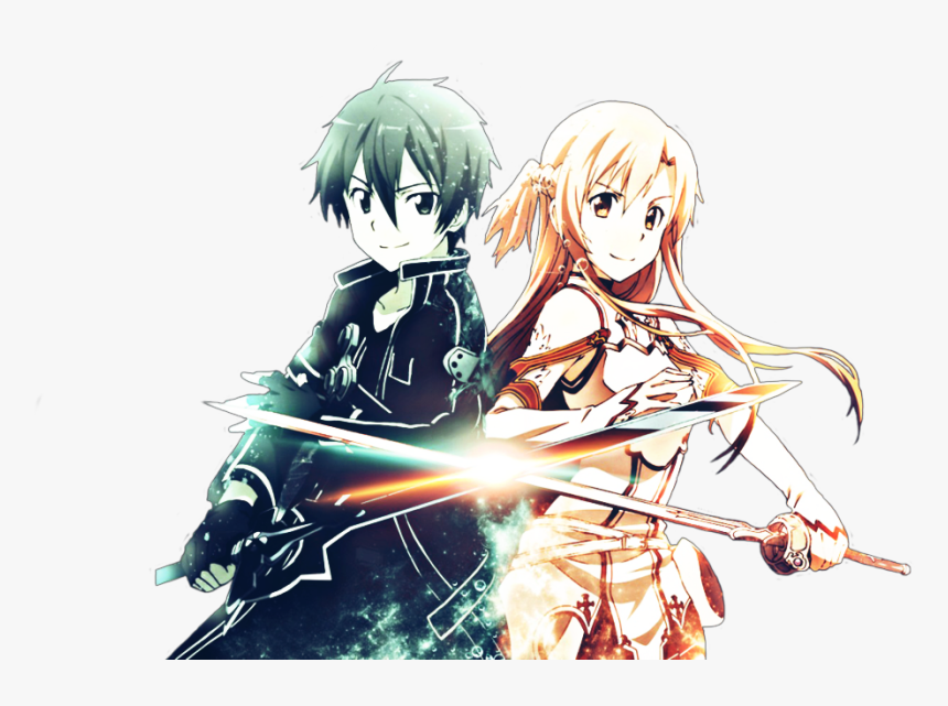 Kirito And Asuna Png, Transparent Png