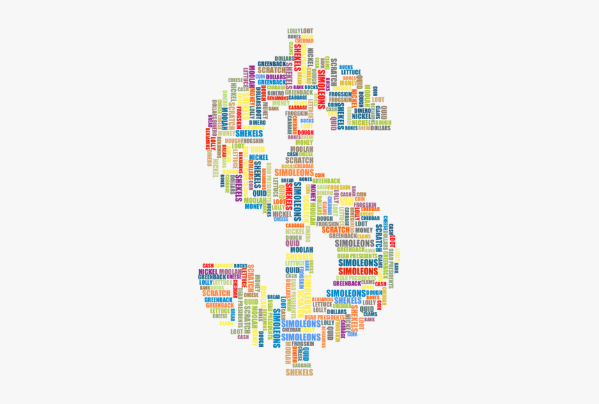 Money Euphemisms In Color, HD Png Download
