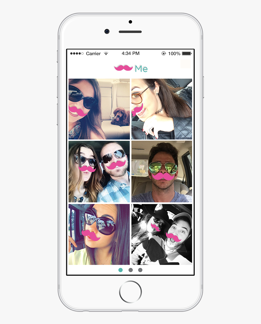 Lyft Mustache Png, Transparent Png