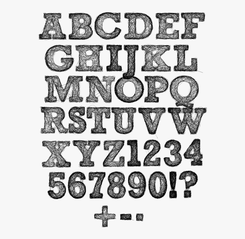 Pen Line Graphic Font, HD Png Download