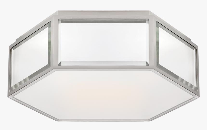 Bradford Small Hexagonal Flush Mount In Black And Soft, HD Png Download