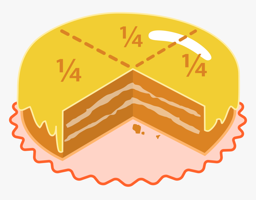 Quartered Cake Clip Arts, HD Png Download