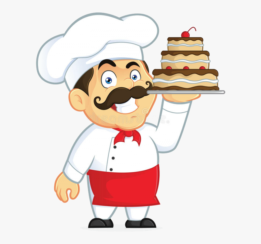 700px Chef Chocolate Cake Clipart Picture Cartoon Character, HD Png Download