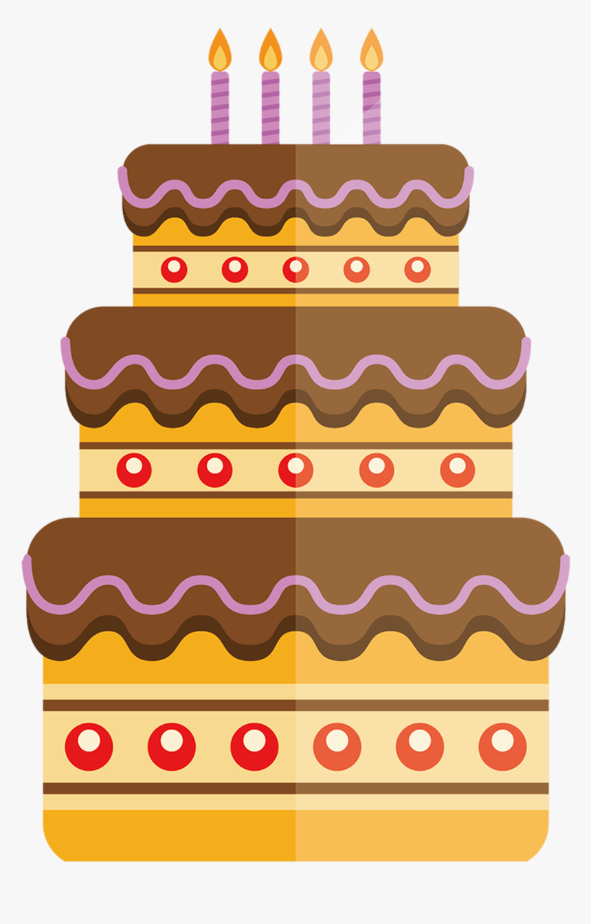 This Graphics Is Hand Painted Cartoon Flat Cake Decoration, HD Png Download