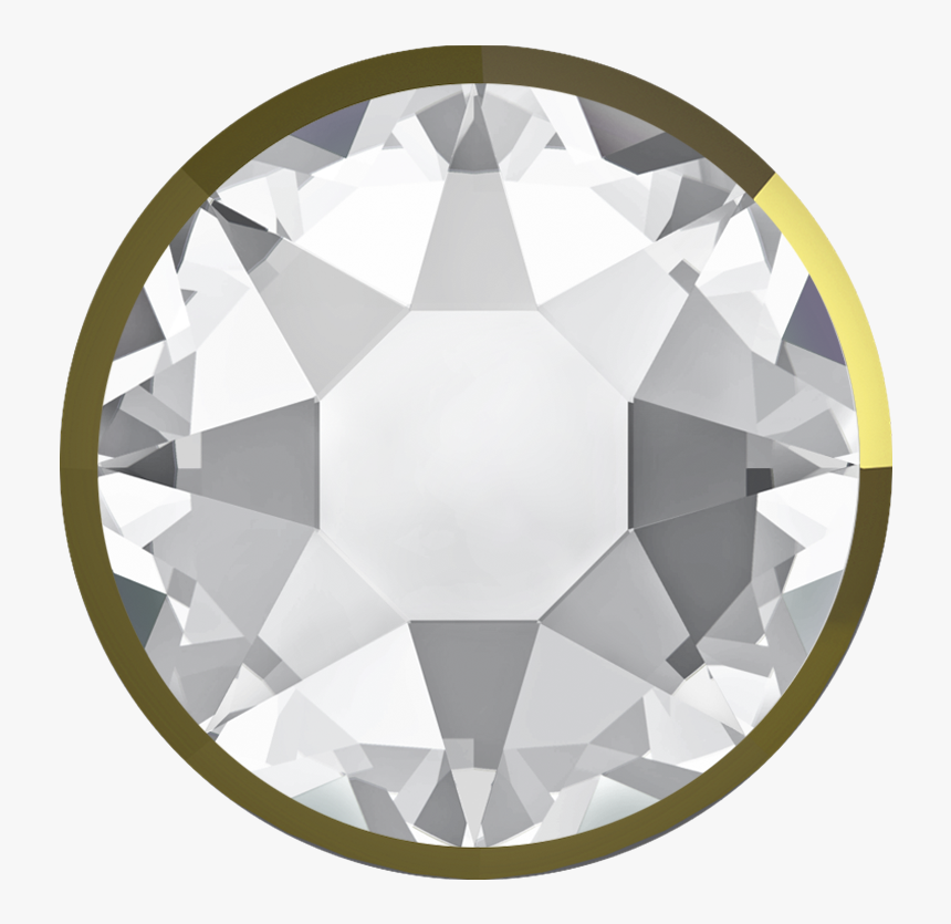 Crystal Rimmed Dorado Swarovski Rhinestones Flatback, HD Png Download