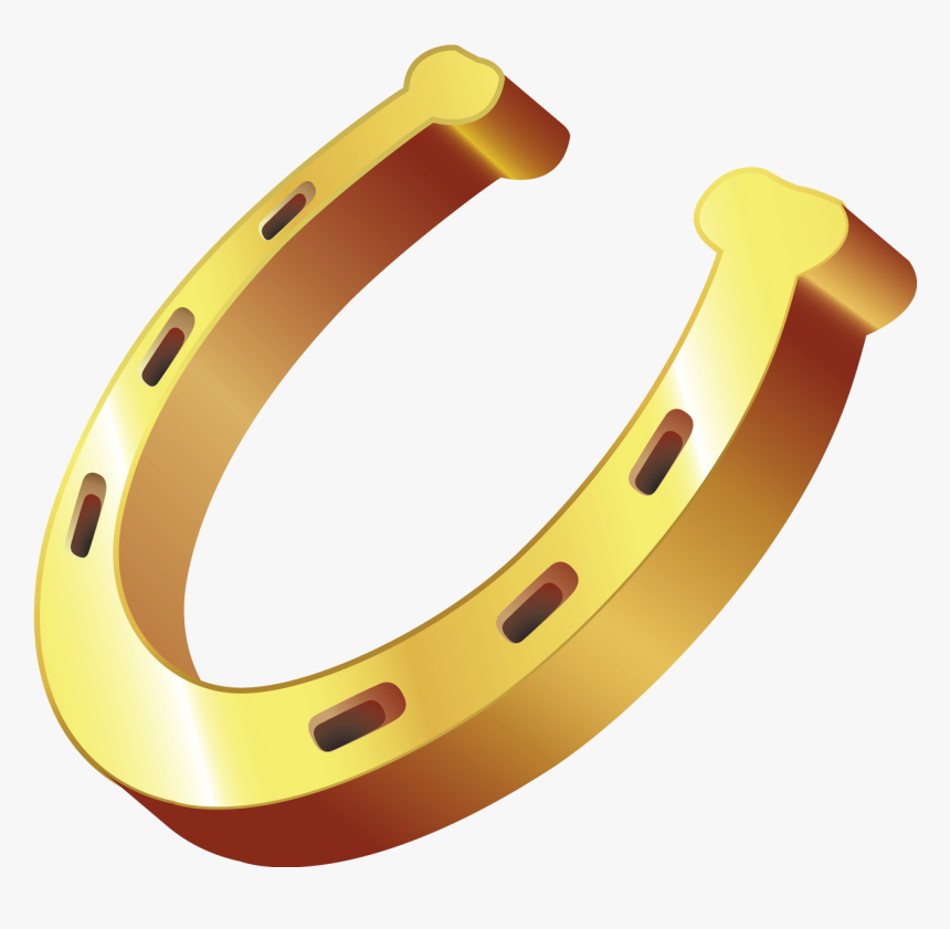 Gold Horseshoe Png Clipart, Transparent Png