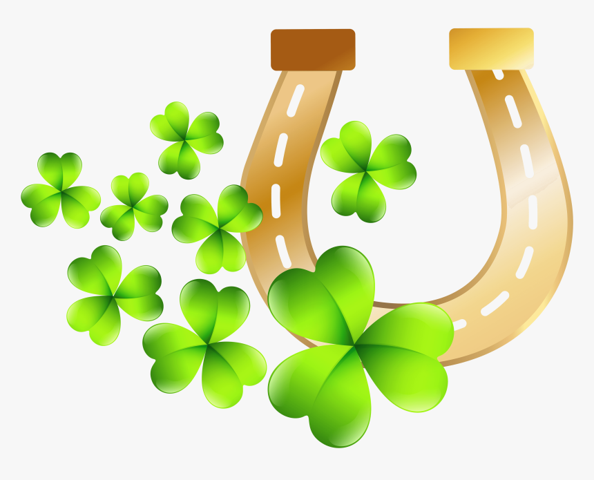 St Patricks Day Horseshoe Png Clip Art Image - St Patrick's Day Clipart Transparent, Png Download