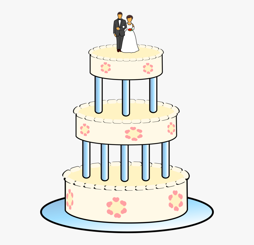Bridal Clipart Wedding Cake, HD Png Download