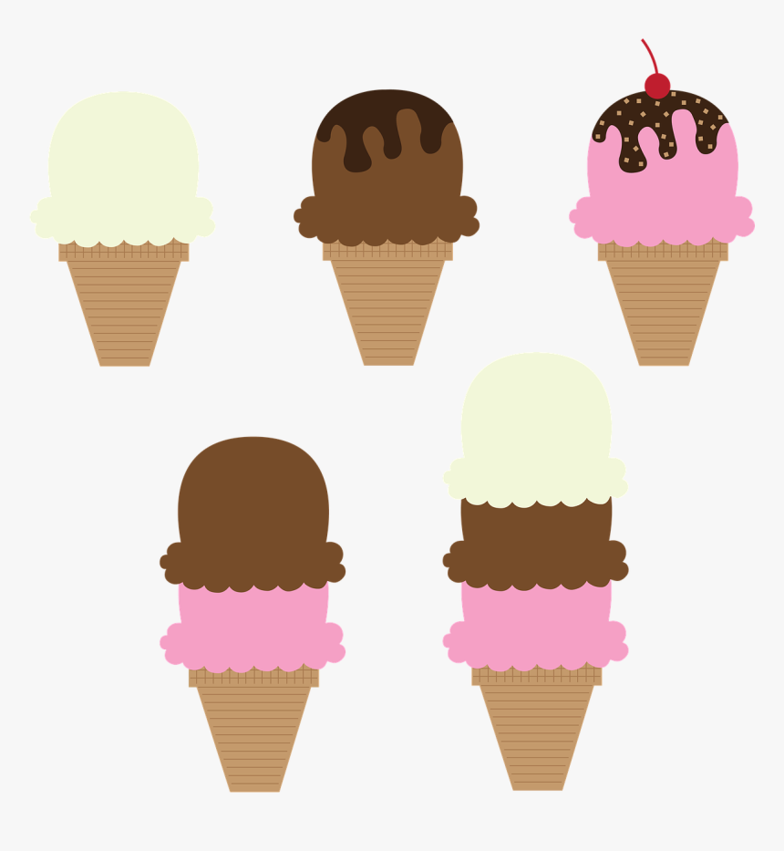 5 Ice Cream Clipart, HD Png Download
