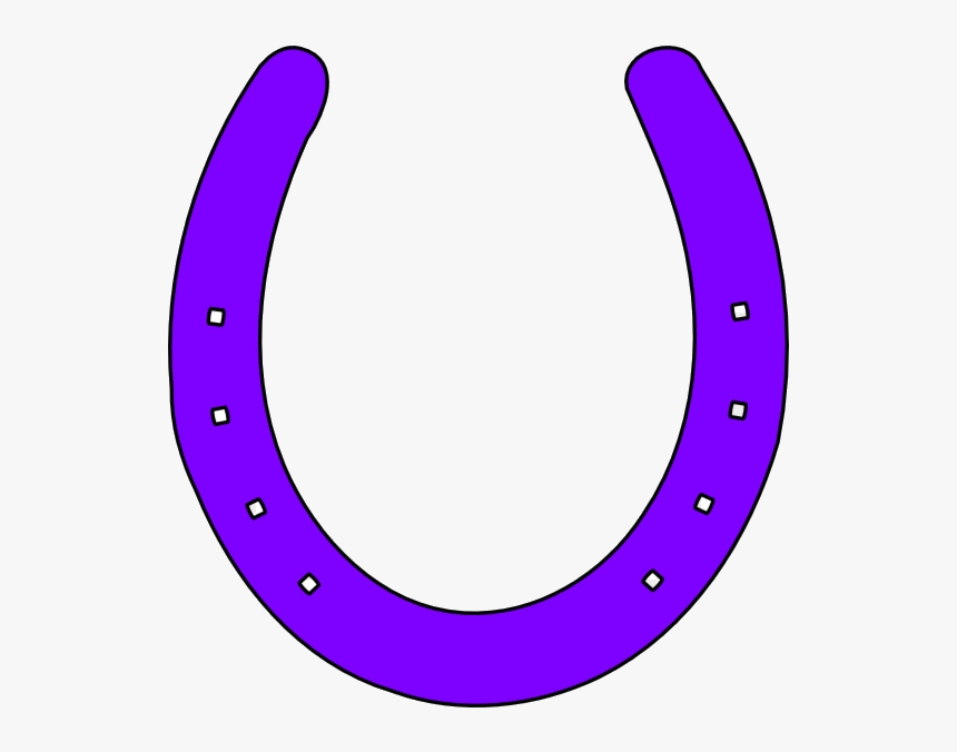 Horseshoe Border Clipart Purple Transparent Png - Illustration, Png Download