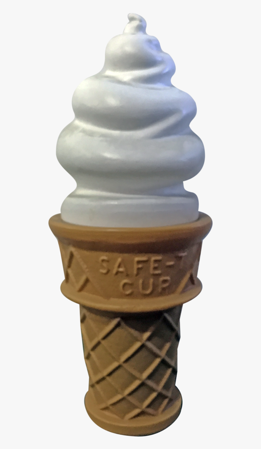 Vanilla Ice Cream Swirl Cone - Vanilla Ice Cream Swirl, HD Png Download