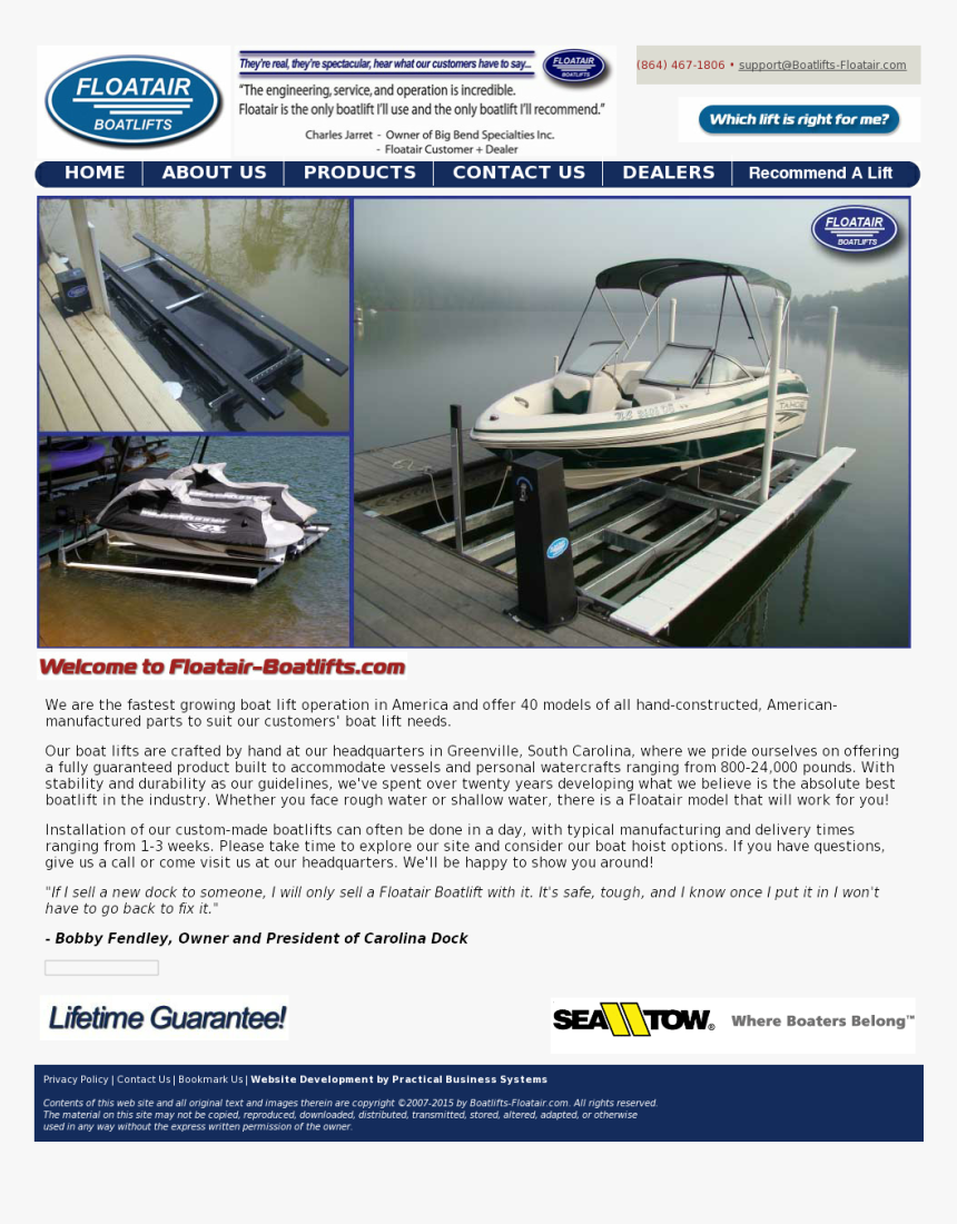 Floatair Boat Lift, HD Png Download