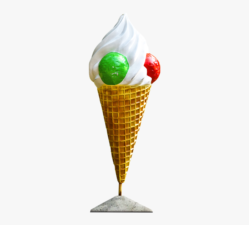 Ice Cream Cone, Ice, Cone, Waffle, Vanilla, Delicious - Cone Ice Cream Images Hd, HD Png Download