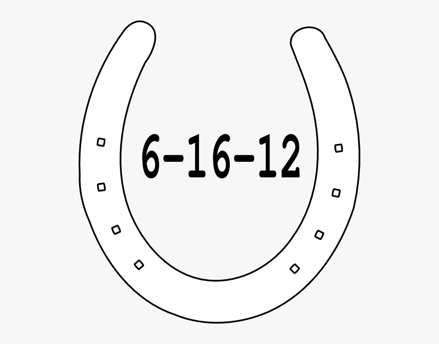 Horseshoe Transparent White - White Horse Shoe Png, Png Download