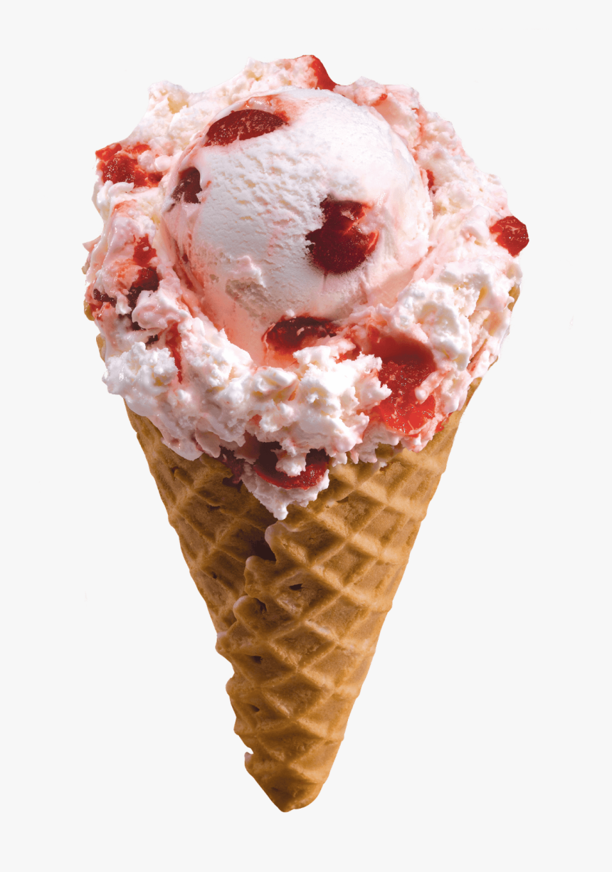 Strawberry Horn Ice Cream - Ice Cream Png, Transparent Png
