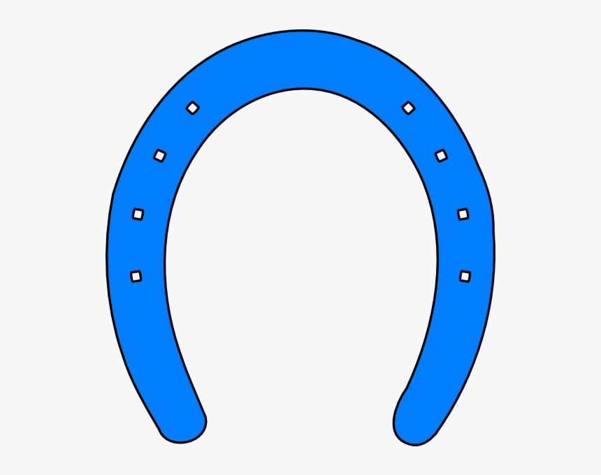 Horseshoe Blue Clipart Transparent X Free On Png - Circle, Png Download
