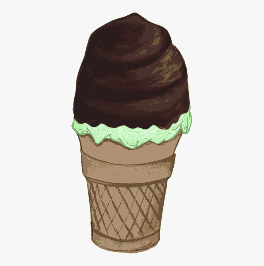 Transparent Mint Ice Cream Clipart Chocolate Covered Ice Cream Cone Clipart Hd Png Download Transparent Png Image Pngitem