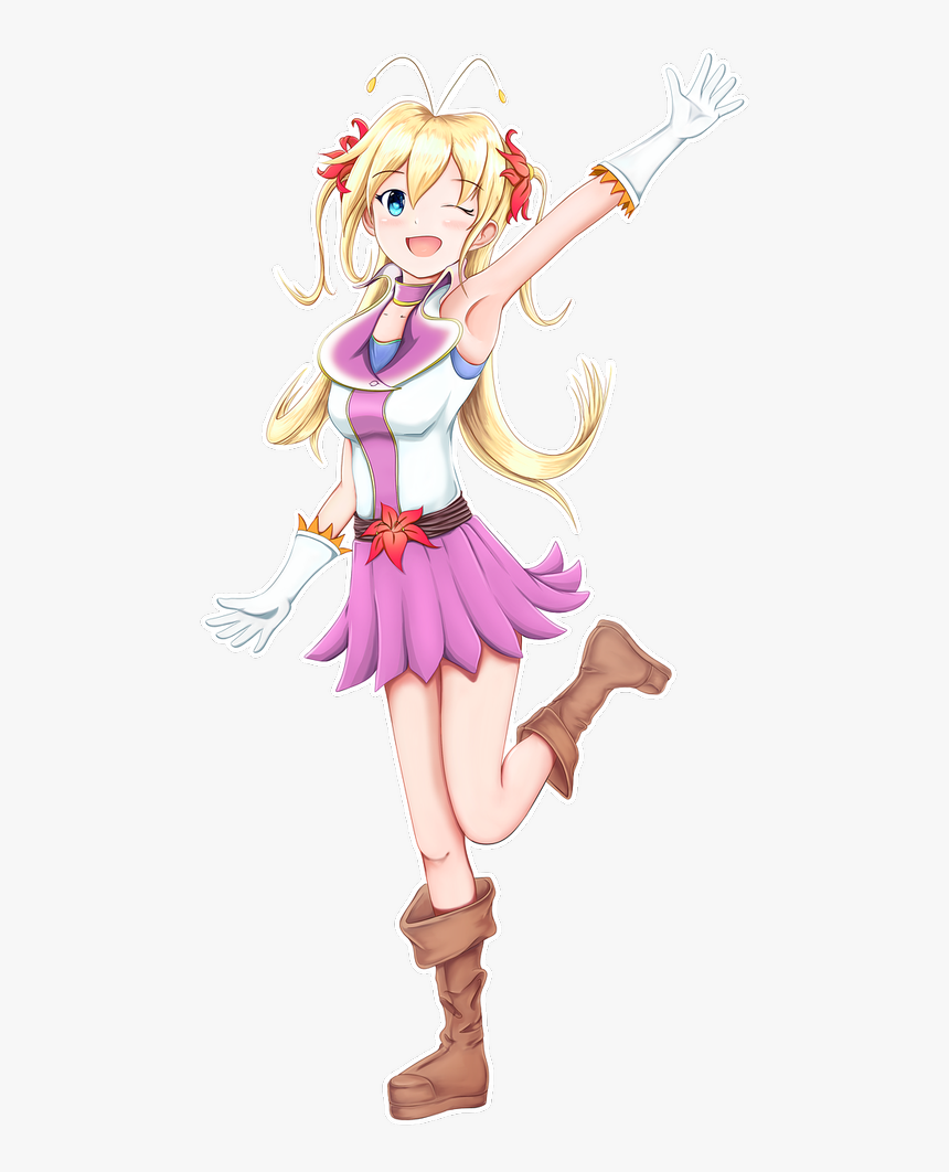 Girl Anime Manga Japanese - 手 を 振る イラスト, HD Png Download