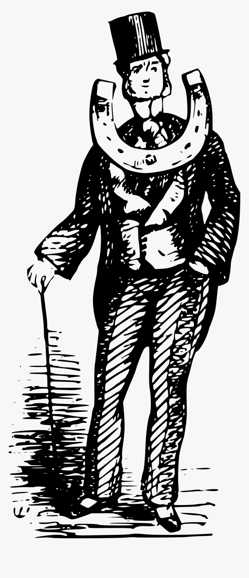 Gentleman With A Horseshoe Clip Arts - Orthography, HD Png Download