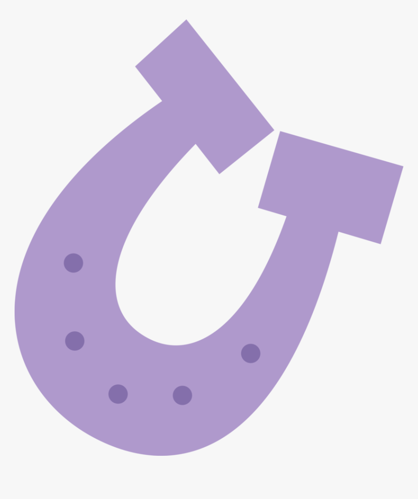 Horseshoe Clipart Purple - Mlp Horseshoe Cutie Mark, HD Png Download