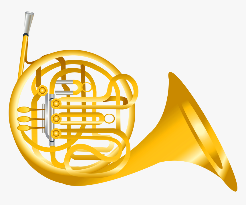 French Horn Transparent Png Clipart - French Horn Clipart Png, Png Download