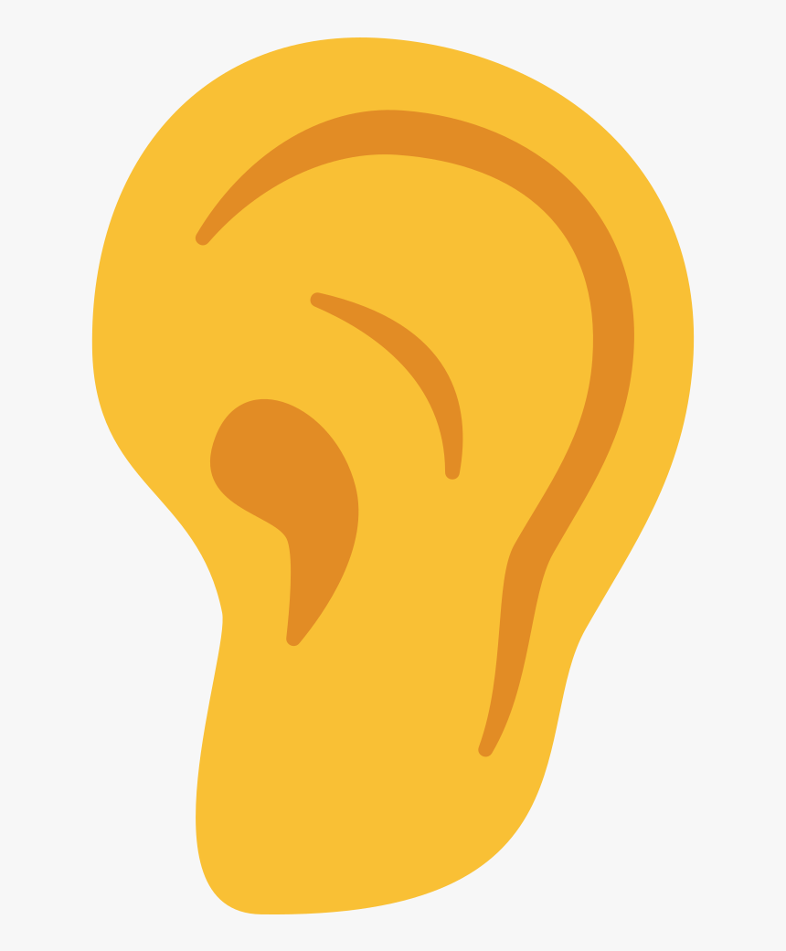 File - Emoji U1f442 - Svg - Emoji Oido Png, Transparent Png