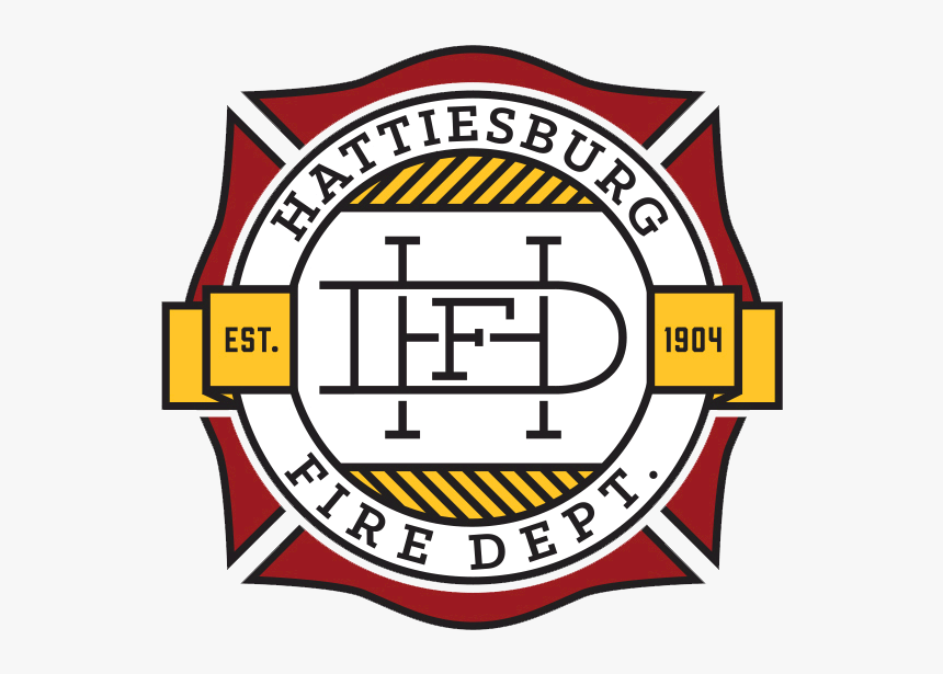 New Ladder Six Truck And Logo - Hattiesburg Fire Department Logo, HD Png Download
