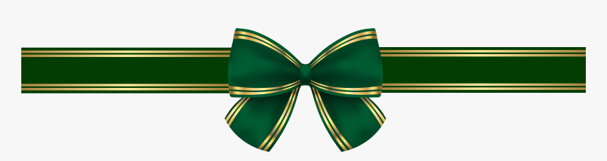 Transparent Gold Ribbon Clipart - Green Ribbon Png, Png Download