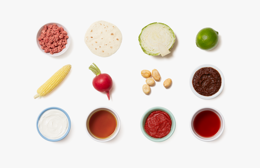 Spicy Beef Tacos With Corn, Radishes & Sour Cream - Superfood, HD Png Download