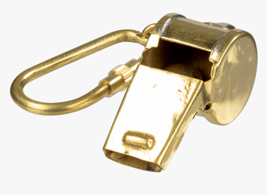 Brass Whistle Keychain - Buckle, HD Png Download