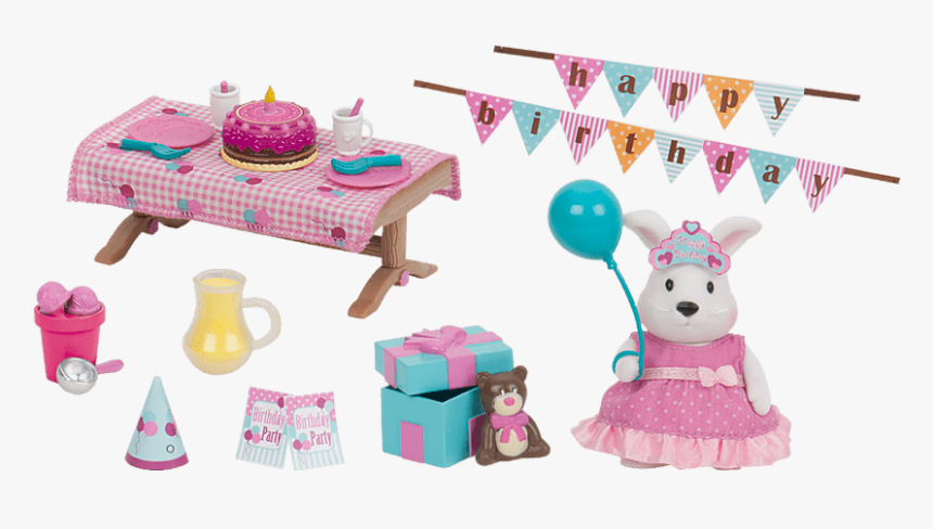 Li L Woodzeez Happy Birthday Playset, HD Png Download