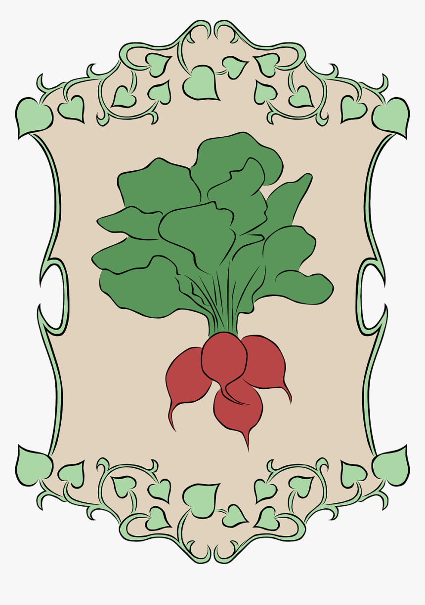 Radish Garden Vegetable Free Picture - Poison Ivy Border Clipart, HD Png Download