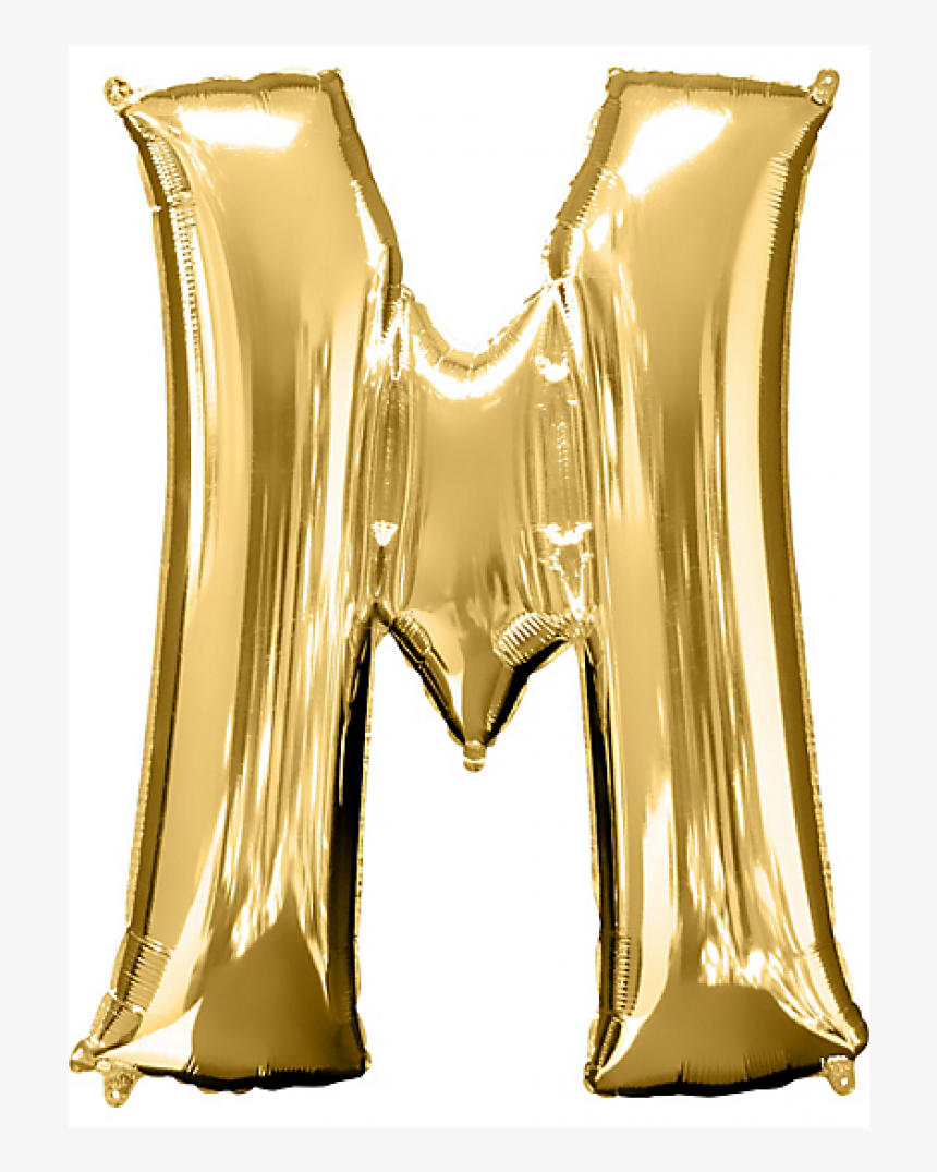 Gold Balloon M Png, Transparent Png