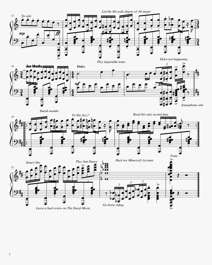 Transparent Piano Emoji Png - Sheet Music, Png Download