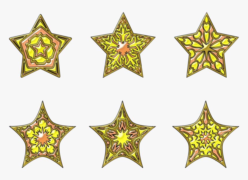 Transparent Gold Ballons Png - 3d Star Ai, Png Download