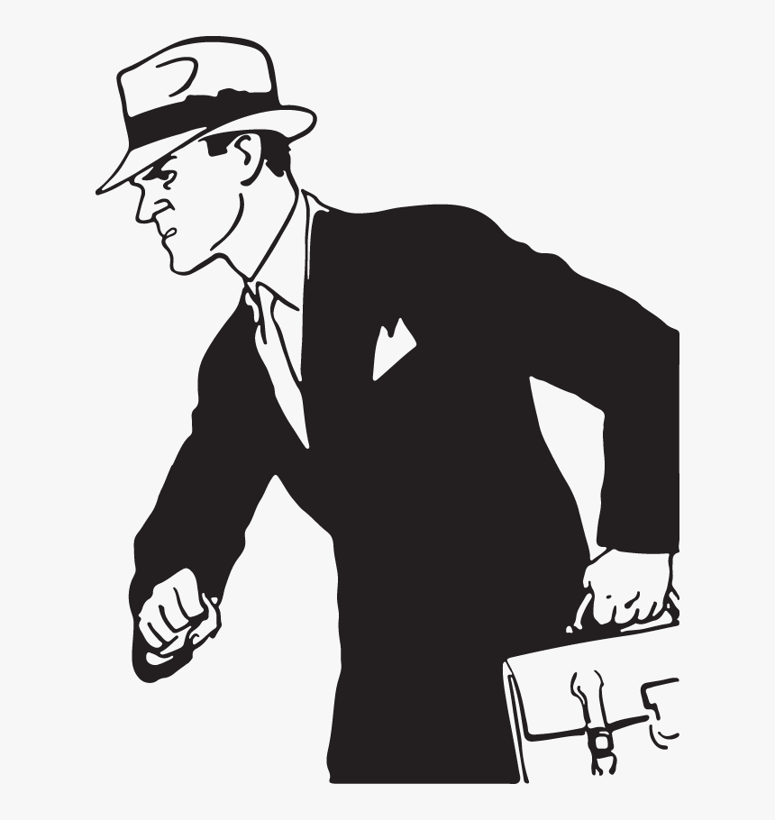 Angry Man Black And White Png, Transparent Png