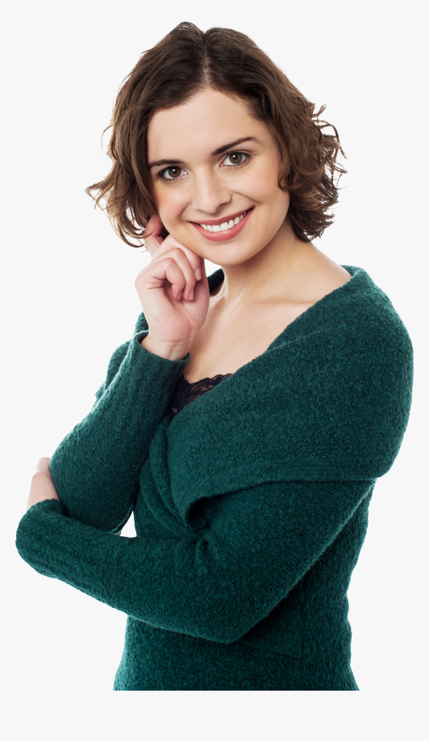 Transparent Angry Old Lady Clipart - Cute Girl Smile Image Png, Png Download