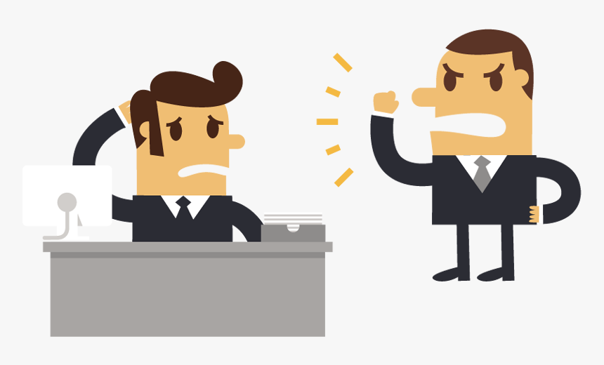 Angry Cartoon Png - Angry Boss Cartoon Png, Transparent Png