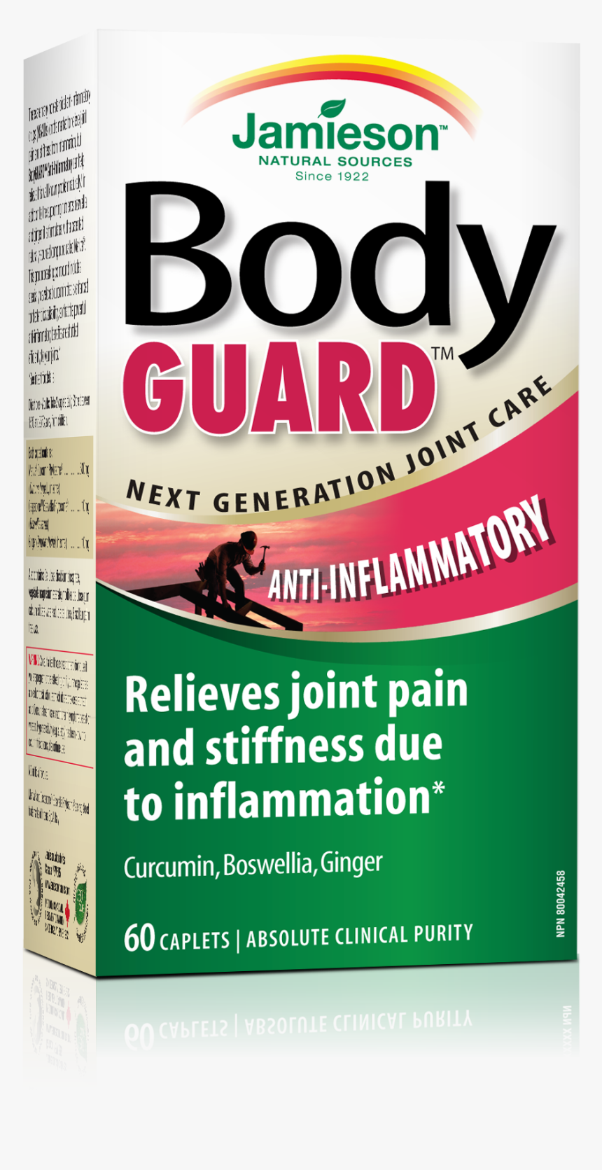 Jamieson Bodyguard™ Anti-inflammatory, 60 Caplets - Jamieson Bodyguard Anti Inflammatory, HD Png Download